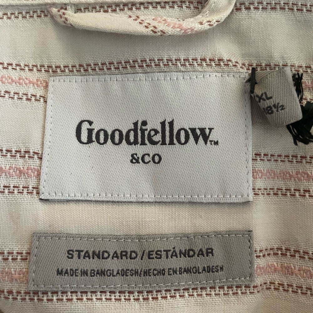 Goodfellow Men’s button up 2XL NWT - Picture 5 of 7